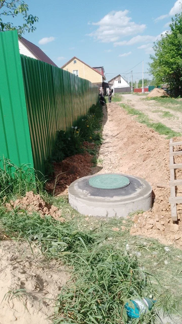 Готовый колодец у дома в Раменского района
